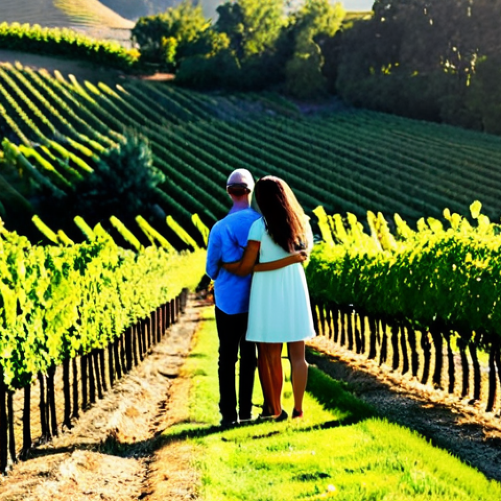 **Prompt:** "A family-owned boutique winery nestled in a lush vineyard during golden hour, showcasing rows of grapevines, fully clothed people enjoying a wine tasting, appropriate content, safe for work, perfect anatomy, natural proportions, professional photography, high quality, modest clothing, family-friendly atmosphere, sustainable farming practices."