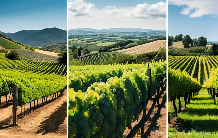 최고의 와이너리 투어를 위한 여행 팁 - Here are three detailed image prompts in English, designed to capture immersive and family-friendly ...