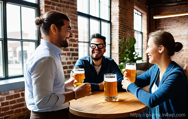 비즈니스 미팅에 적합한 양조장 활용법 - **Prompt 1: "Breaking the Boardroom Mold"**
    A diverse group of 5-6 professionals (men and women,...